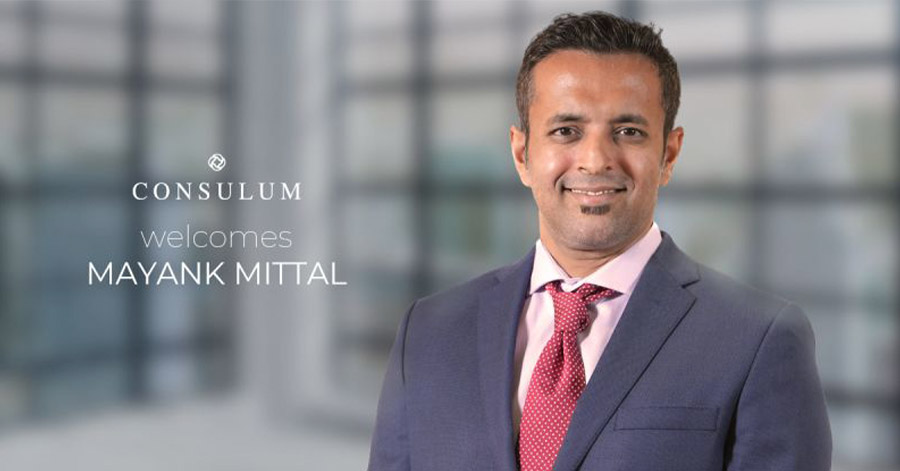 Consulum strengthens senior Dubai team with Mayank Mittal Consulum strengthens senior Dubai team with Mayank Mittal