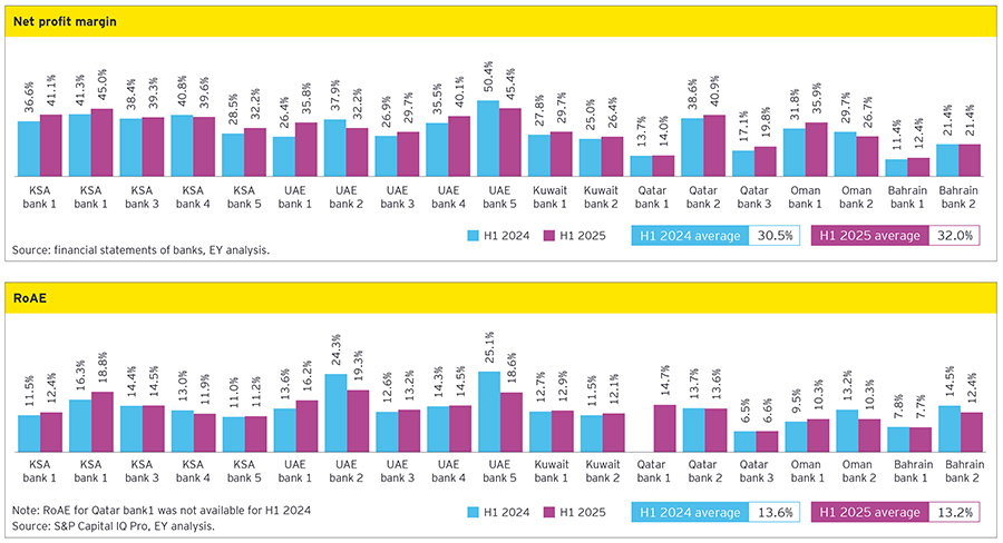 Net profit margin + RoAE Net profit margin + RoAE