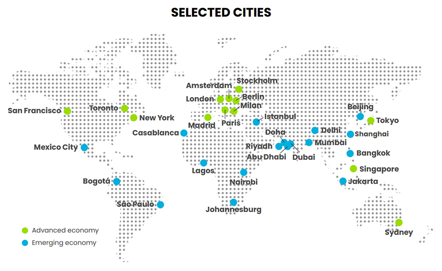 Selected Cities