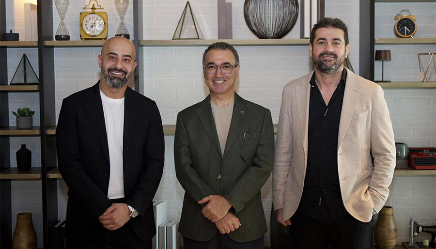 From L to R - Ali El Kontar, CEO, Zero&One, Burcak Soydan, MD for NTT DATA, Inc. in the Middle East, and Ali Chahbour, CTO, Zero&One