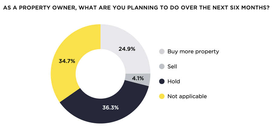 AS A PROPERTY OWNER, WHAT ARE YOU PLANNING TO DO OVER THE NEXT SIX MONTHS