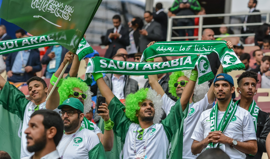 Celebrations in stadium