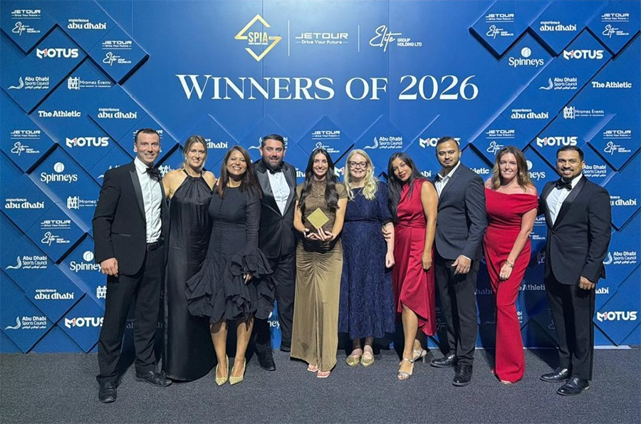 The Trivandi team during the awards ceremony
