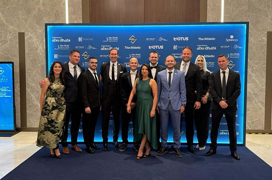 The Elevate team during the awards ceremony