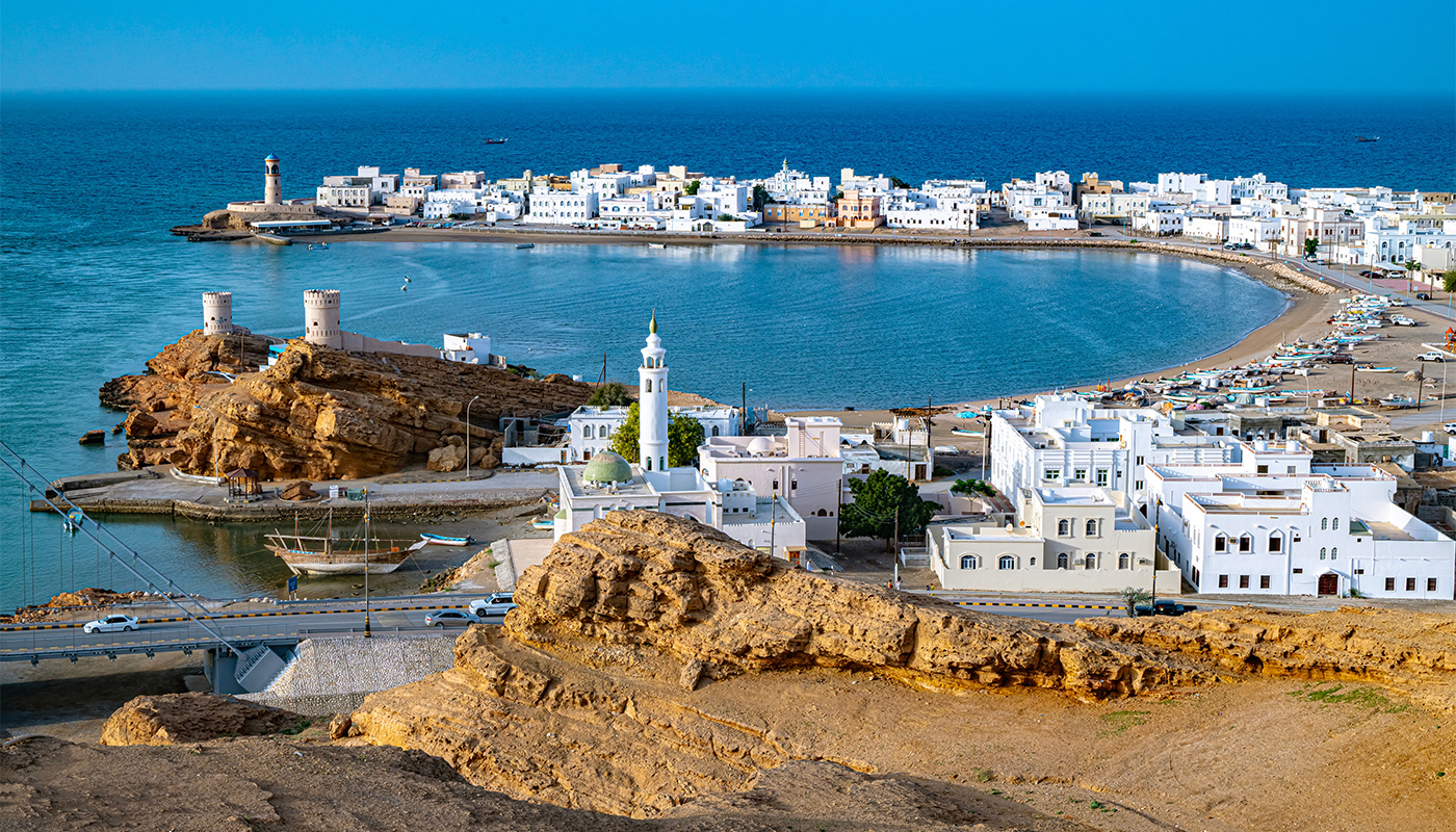 View of the city of Sur the capital city of Ash Sharqiyah South Governorate in northeastern Oman