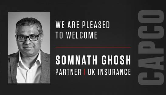 Somnath Ghosh joins Capco's Insurance practice as Partner
