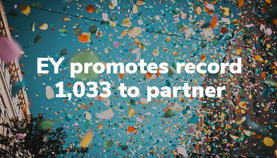 EY promotes record 1,033 to partner