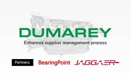 BearingPoint and JAGGAER help Dumarey digitise procurement