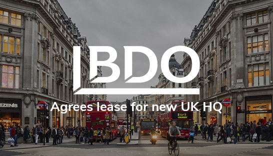 BDO agrees lease for new UK HQ