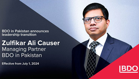 Zulfikar Causer new country leader of BDO in Pakistan