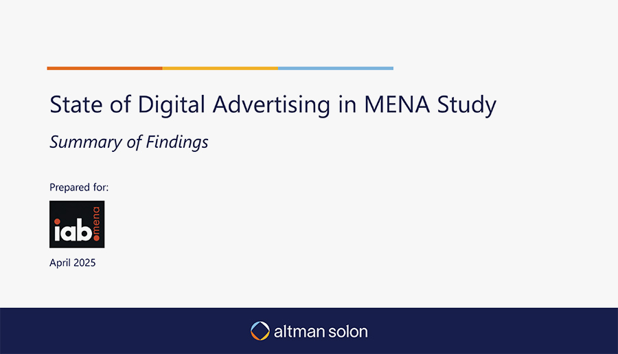 Altman Solon sets out three strategic growth pathways for MENA media publishers